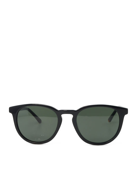 The Glass of Brixton Men's Sunglasses with Black Horn-Rimmed Frame and Grey Lenses BS284 00