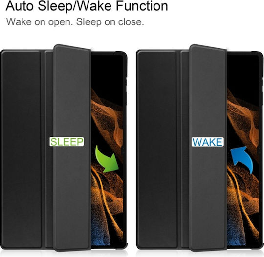 Flip Cover Durable Black (Samsung Galaxy Tab S9 Plus / S9 Fe Plus / S10 Plus)