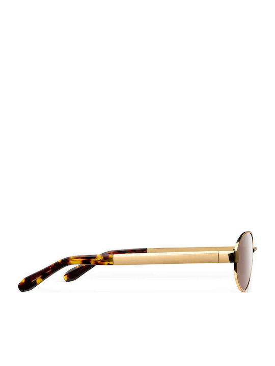 Meller Karam Unisex Sunglasses With Gold Metallic Frame And Polarized Lens KAR-GOLDKAKAO