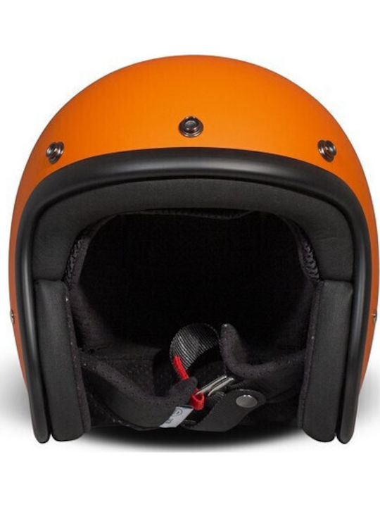 DMD Retro Orange Matt Motorradhelm Jet ECE 22.06 900gr