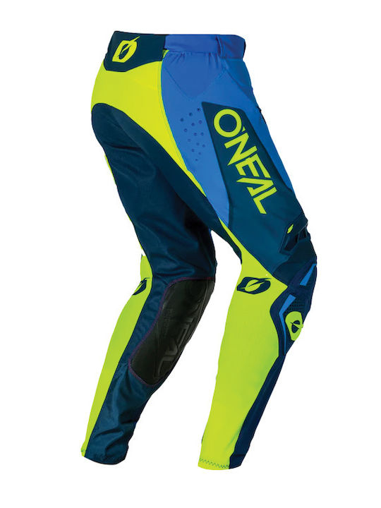O'Neal Prodigy Five V.26 Pantaloni De Călărie Pentru Bărbați Vară Albastru/Neon Galben