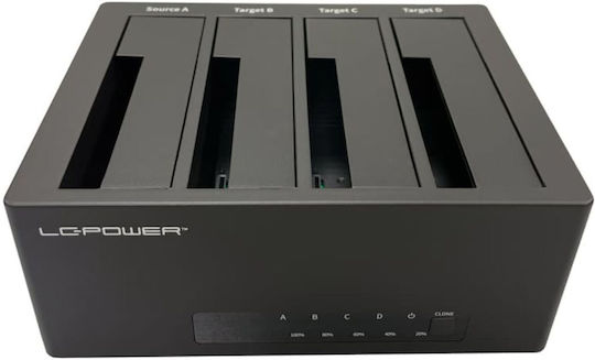 LC-Power Docking Station για Σκληρούς Δίσκους SATA με σύνδεση USB 3.0 (LC-DOCK-U3-4B-V2)