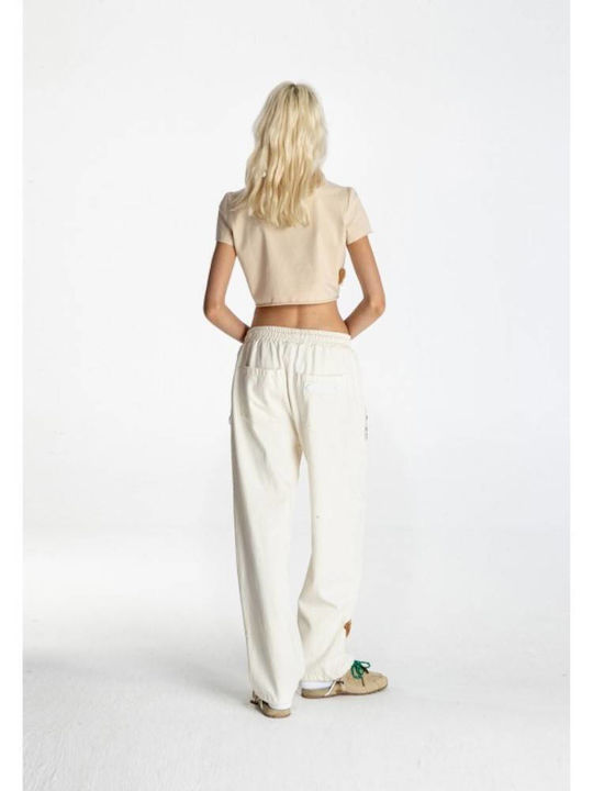 Mod Wave Movement Women's Pantaloons Beige