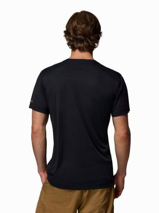 Columbia Rules T-shirt Black/scripted Peaks