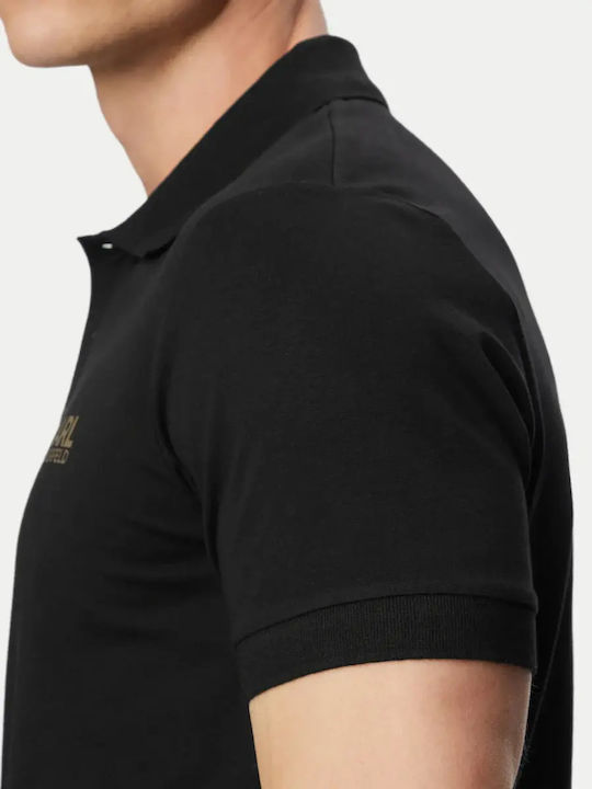 Polo Herrenbluse Kurzarm Schwarze