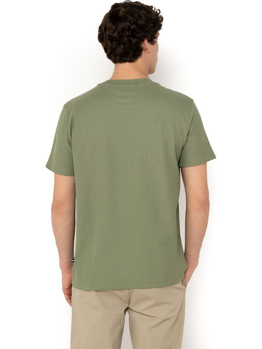 Herrenblusen Kurzarm T-Shirt Olive