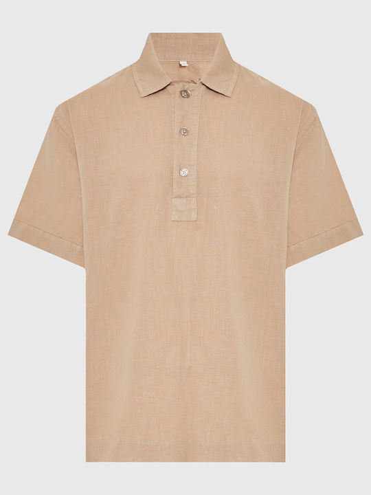 Polo Short Sleeve Beige Blouse