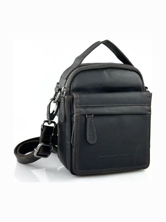 Leather Men's Shoulder / Crossbody Bag Brown