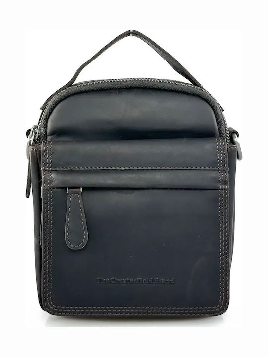 Leather Men's Shoulder / Crossbody Bag Brown
