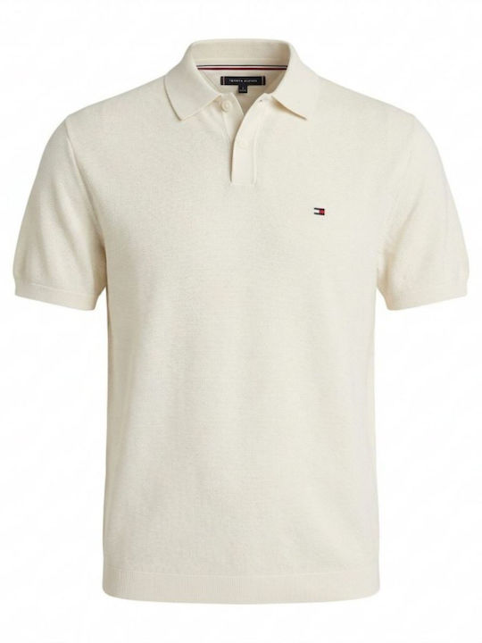 Tommy Hilfiger Polo Tricou Culoare Ecru