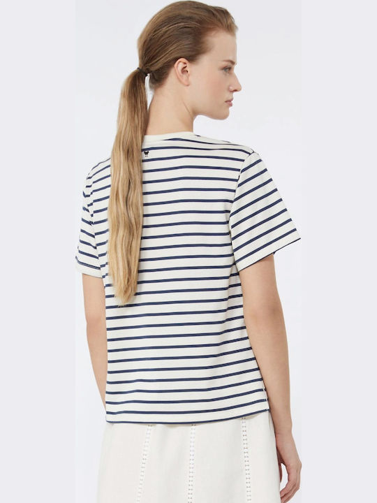 Γυναικείο T-shirt Ριγέ Striped Blue