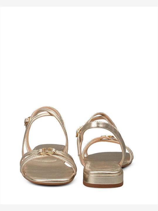 Women's Flat Sandals Gold CERSI LMT Platino