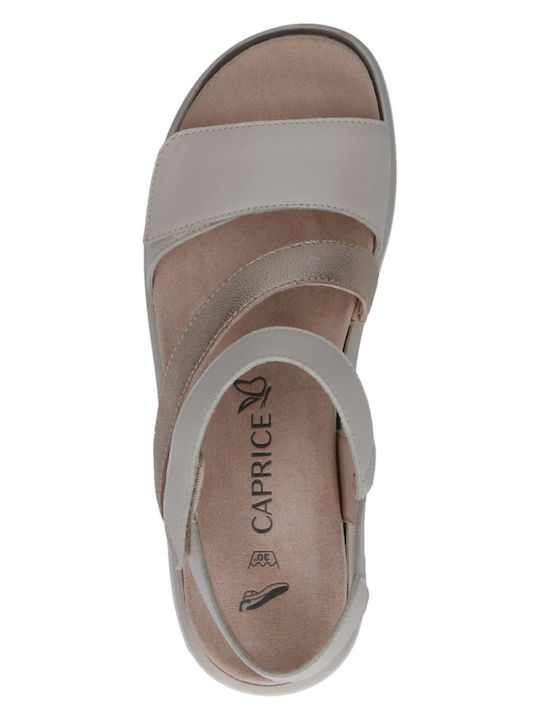 Leather Women's Anatomic Sandals Beige