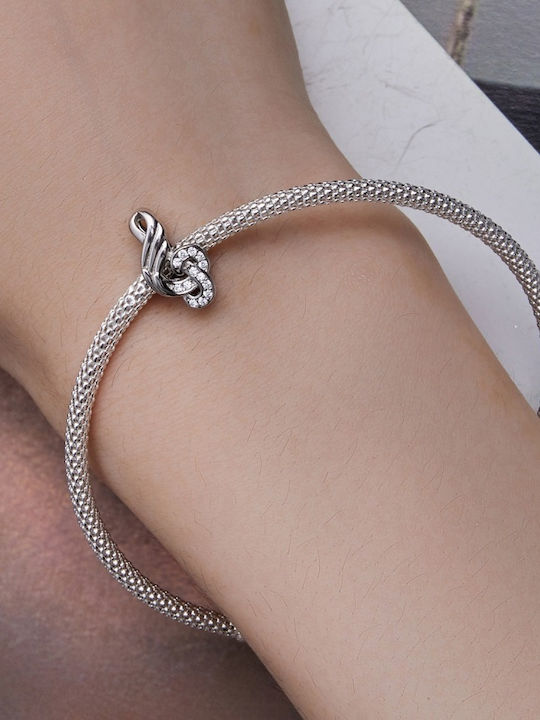 Silver me Charm cu Pietre din Argint cu Zircon ABR0942