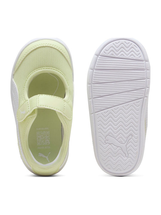 Pantofi și Balerini Pentru Copii Cu Închidere Hoop & Loop Material Textil Verzi Courtflex V3