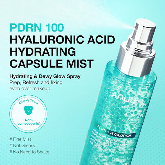 Anua PDRN + Hyaluron Face Mist Τόνωσης Προσώπου με Υαλουρονικό Οξύ 100ml