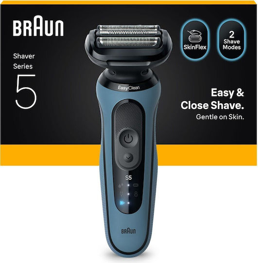 Braun Series 5 52-A1000S Foil Ξυριστική Μηχανή Προσώπου Επαναφορτιζόμενη