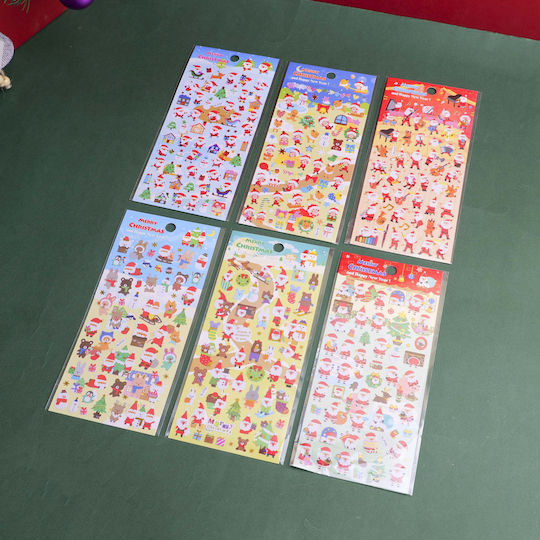 Christmas Series Gold-Plated Stickers