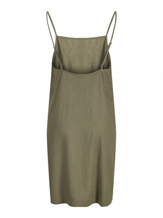 Summer Midi Dress Khaki
