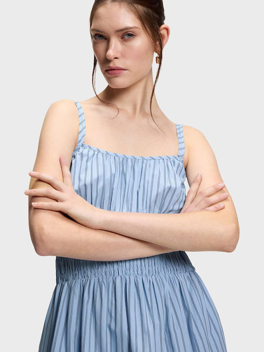 Καλοκαιρινό Midi Φόρεμα Light Blue