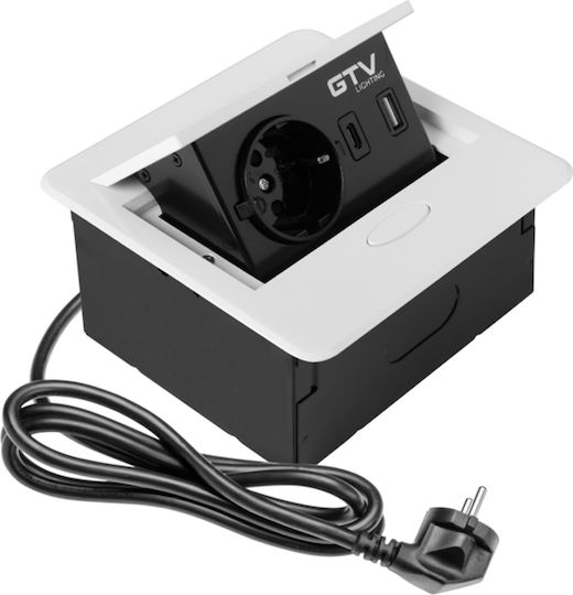 Gtv Единично Гнездо с USB-A