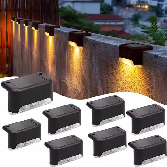 Set 8 Lămpi Solare de Perete 0.5W Verzi cu Senzor de Mișcare IP44 7x17x11cm
