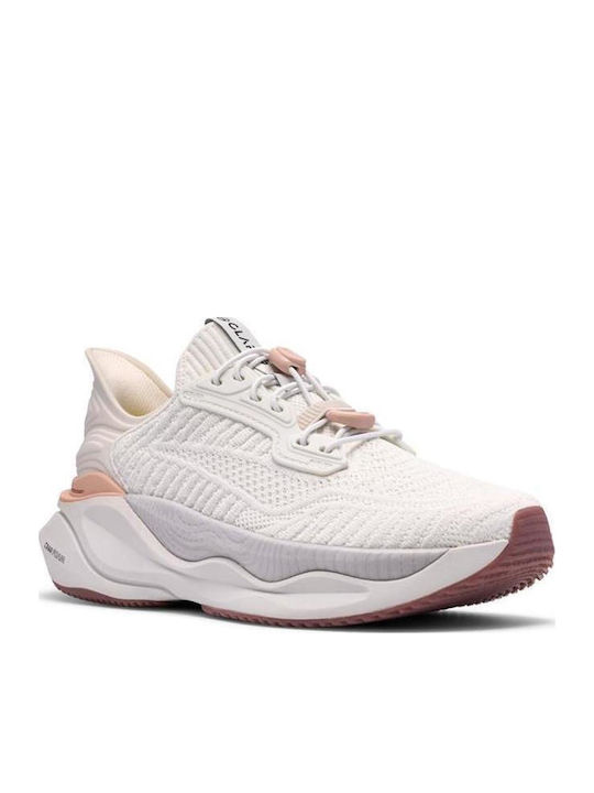 Clarks Pace Rise Sneakers Λευκά