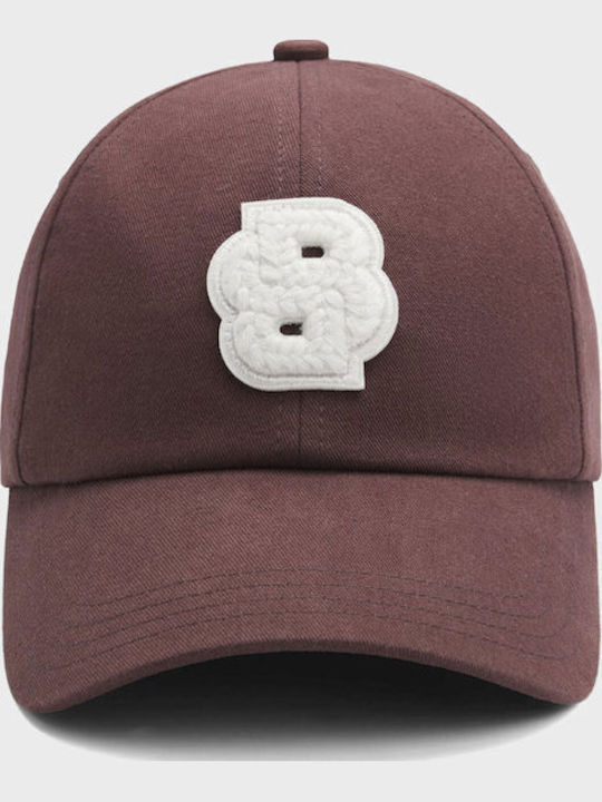 Boss Șapcă Din Țesătură De Bumbac Cu Monogramă Double B Ari-b-icon-braid Maro Închis Pentru Femei Maro Închis 50562252-206
