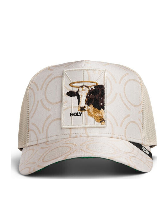 Jockey Cap Religulous Holy Cow Kuh Beige Goorin Bros