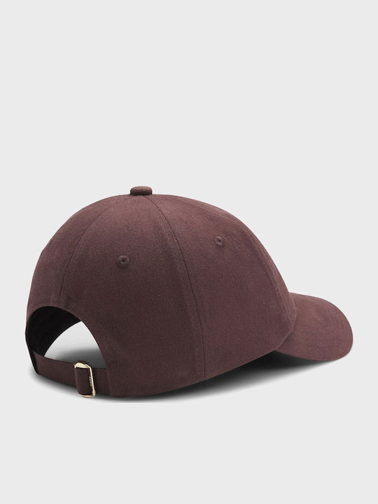Boss Cotton-twill Cap Braided Double B Monogram Ari-b-icon-braid Dark Brown Jockey Women's Dark Brown 50562252-206