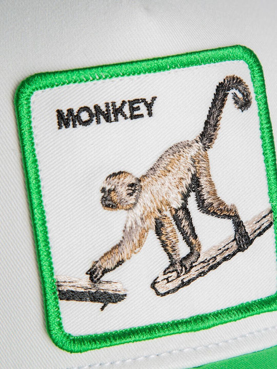 Kids Jockey Cap Cool Monkey Mini Monkey Lime Green Goorin Bros