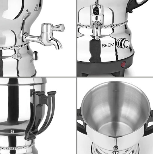 Beem Βραστήρας με Φίλτρο Ανοξείδωτος Ασημί 3000ml