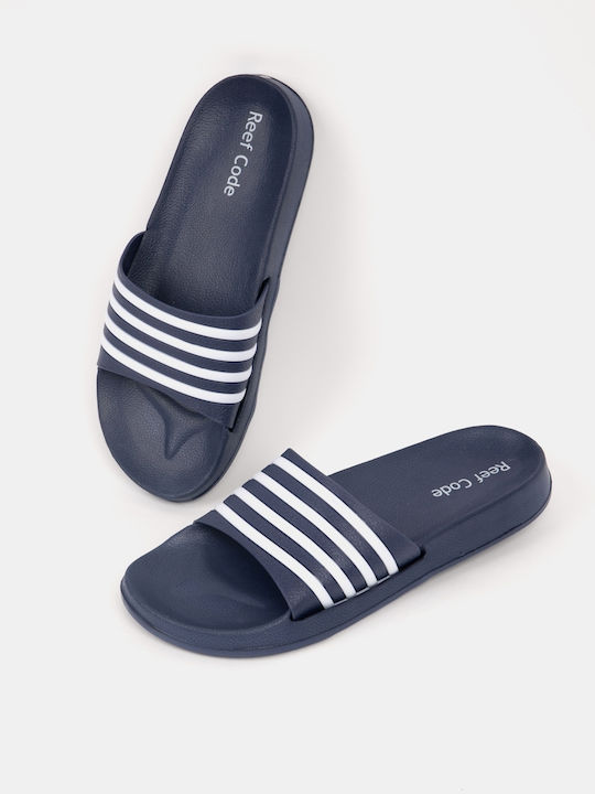 Men's Blue Slides