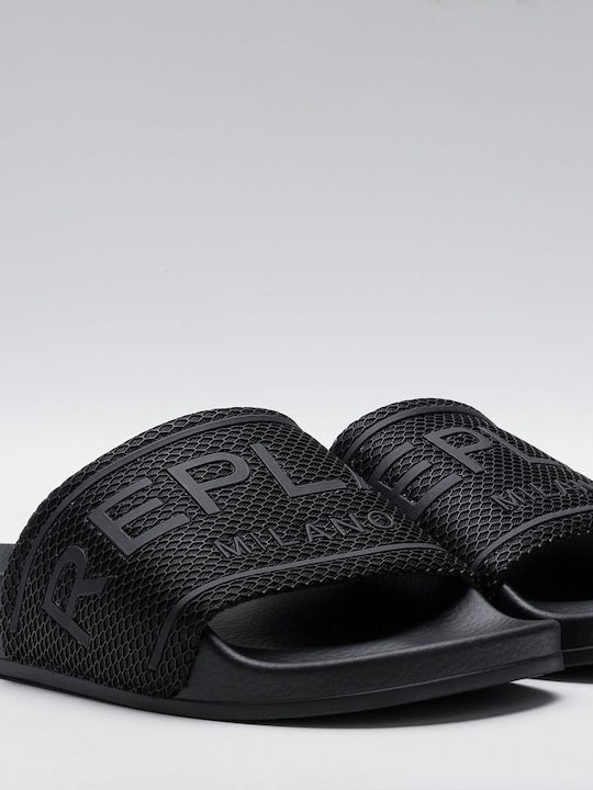 Men's Black Slides