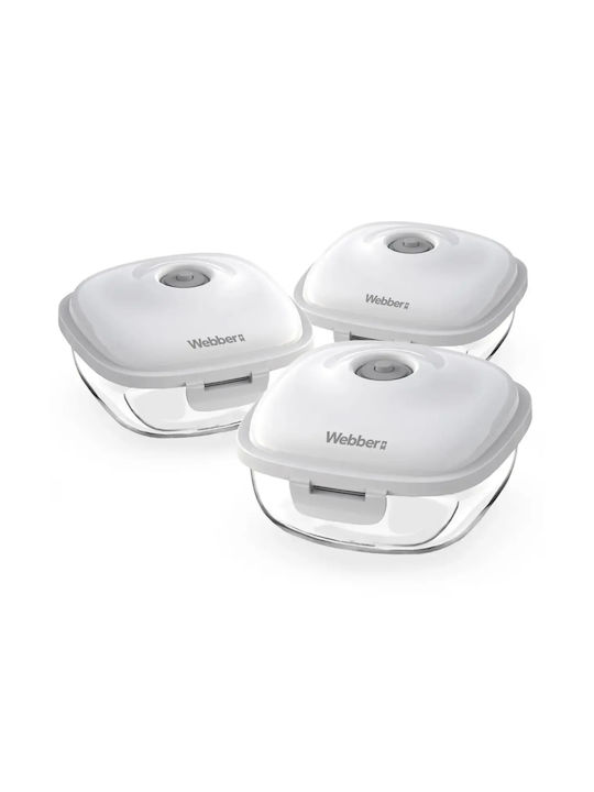 Webber TnS Kunststoff Mittagsboxen Set 3 Stück
