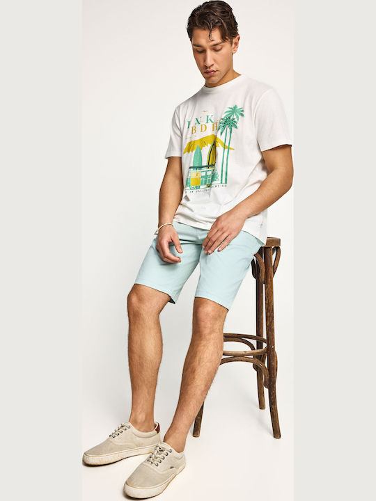 Herren Shorts Chino Blau FBM013-001-03-Cloud-Blue