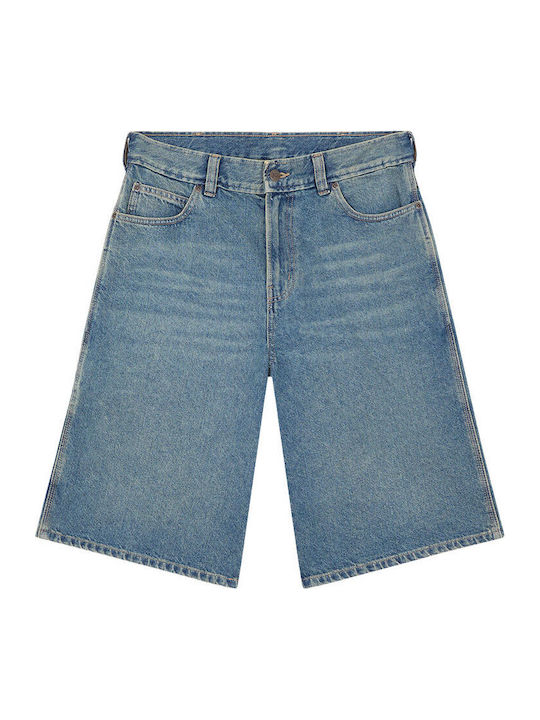 Herren Denim Shorts Khaki Tinted Blau