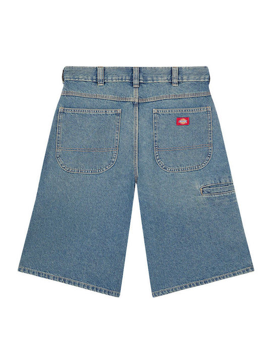 Herren Denim Shorts Khaki Tinted Blau