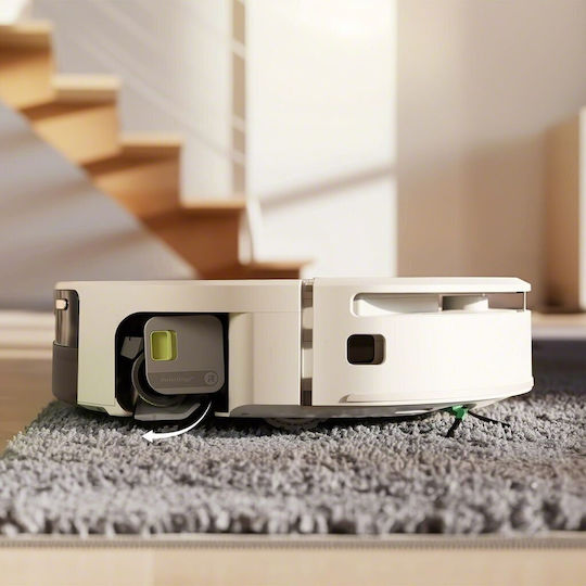 iRobot Roomba Max 705 Combo + AutoWash Σκούπα Ρομπότ με Χαρτογράφηση Laser & Απορρόφηση 13000Pa Λευκή