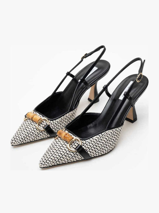 Leather White Heels KG 738-92