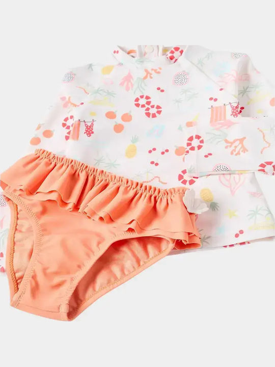 Zippy Kids Swimwear Set Ecru Orange