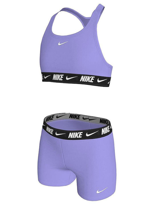 Nike Racerback Kids Swimwear Bikini Purple