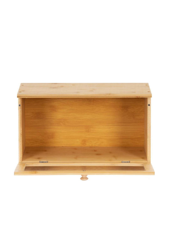 Ψωμιέρα με Καπάκι από Bamboo Μπεζ 40x20x23cm Ψωμιέρα με Καπάκι από Bamboo Μπεζ 40x20x23cm