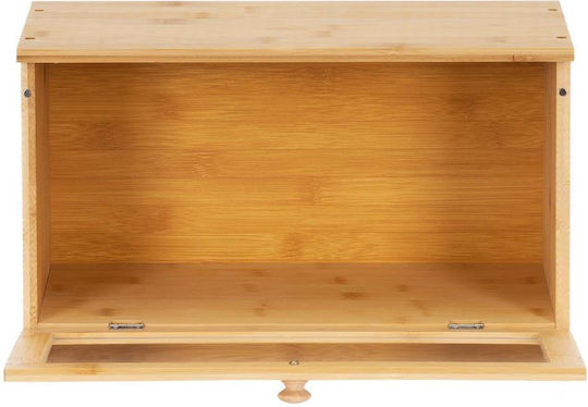 Ψωμιέρα με Καπάκι από Bamboo Μπεζ 40x20x23cm Ψωμιέρα με Καπάκι από Bamboo Μπεζ 40x20x23cm