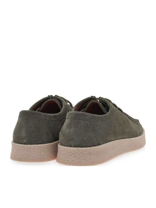 Δερμάτινα Ανδρικά Loafers σε Πράσινο Χρώμα