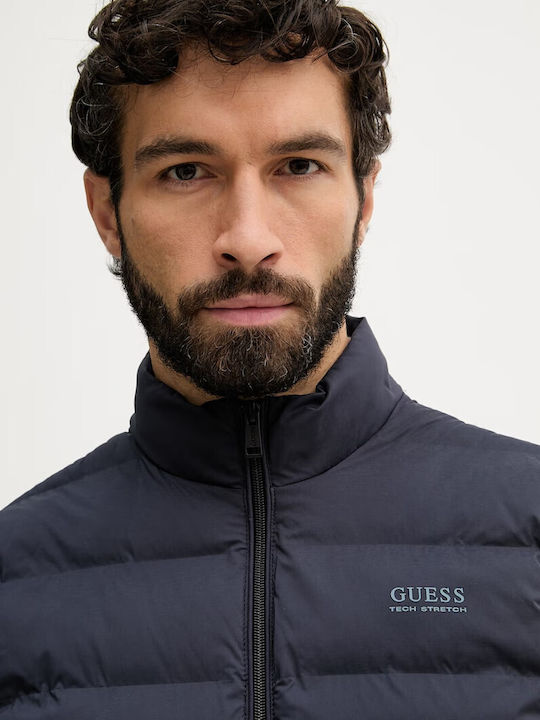 Sleeveless Puffer Jacket Waterproof Dark Blue