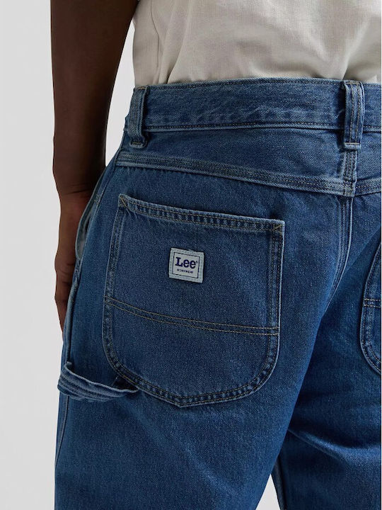 Ανδρικό Παντελόνι Τζιν με Relaxed Tapered Εφαρμογή Μπλε