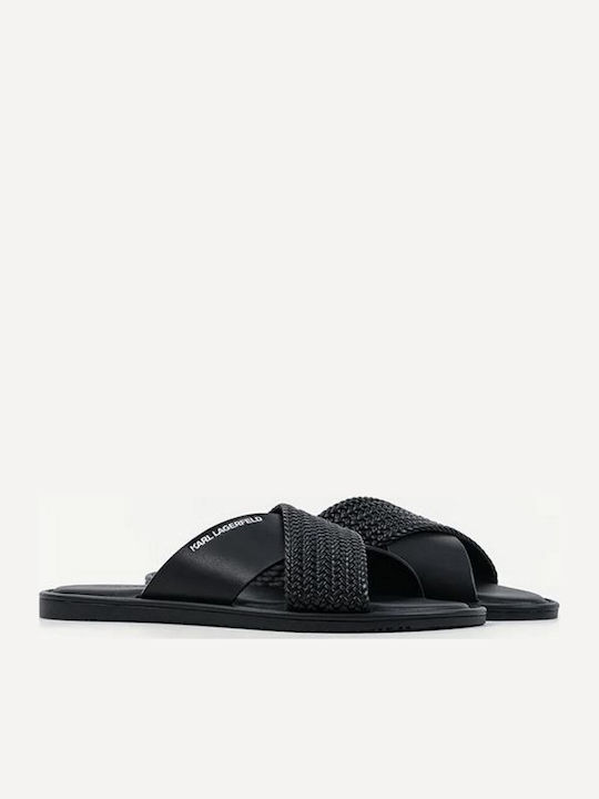 Leather Men's Sandals in Black Colour
