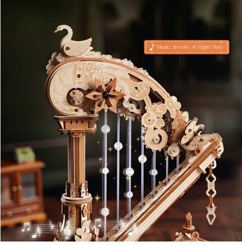 Robotime Amk71 Rokr Magic Harp 350pcs