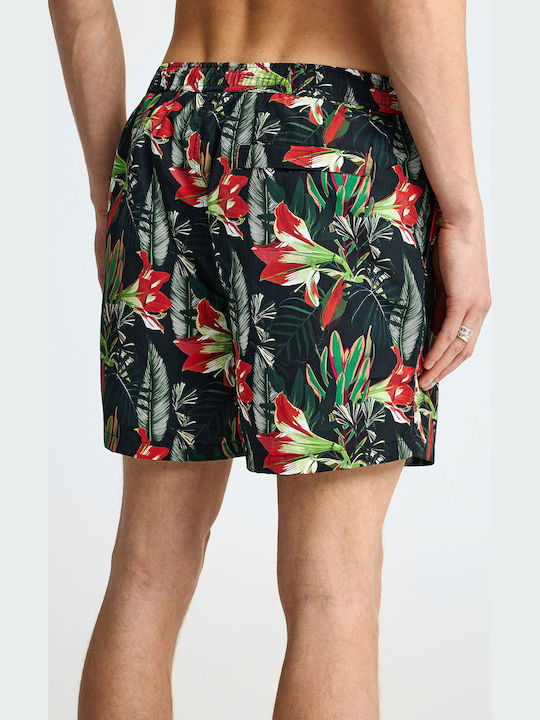 Ανδρικό Μαγιό Σορτς Μαύρο Floral